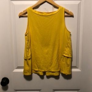 Bright yellow tank